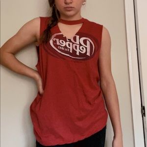 Dr Pepper cut shirt
